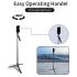 JMARY KT-239 1.75m Telescopic Selfie Stick Tripod Stand Cell Phone Clip Rotation Design Camera Mount Holder - Black